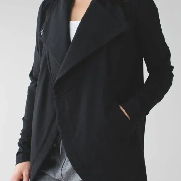 Lululemon Womens That’s A Wrap Cardigan Sweater Stretch French Terry Size 8 - Picture 7 of 11